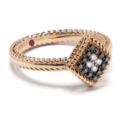 18kt rose gold diamonds Palazzo Ducale ring